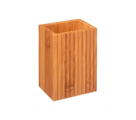 L´InstantDeco Vaso Portacepillos Bambú Tierra