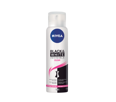 Nivea Deo Spray Inv Bco&Negro Clr Fem 150ml