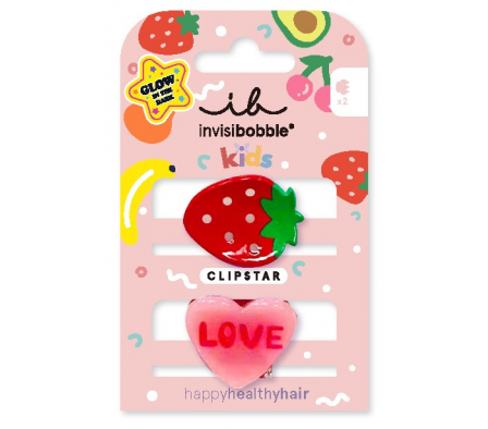 Invisibobble Pinzas Glow Kids Frutti Strawberry
