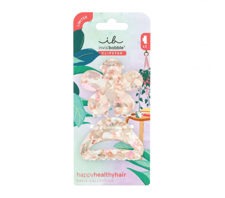 InvisiBobble Pinzas M Oasis Refreshed Bloom 2 pc