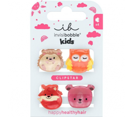 InvisiBobble Clipstar Kids Clever Classmates 4 pcs
