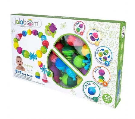 Lalaboom Set de Regalo 5en1 c/28 Cuentas Educativa