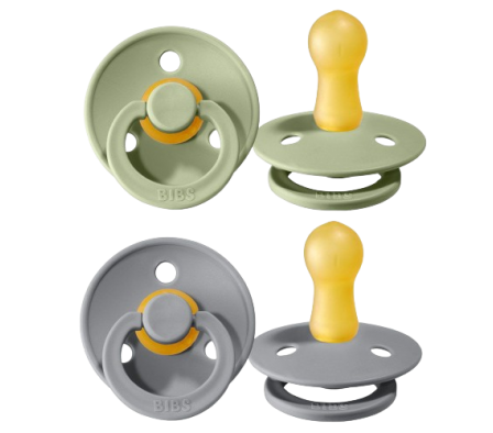 Bibs Chupete Colour Sage/Cloud 6m+ 2 Unid