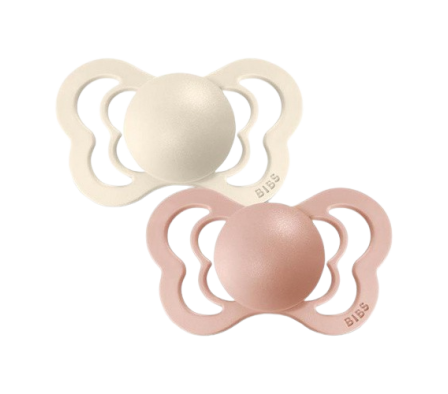 Bibs Chupete Couture Yvori/Blush 6m+ 2 Unid