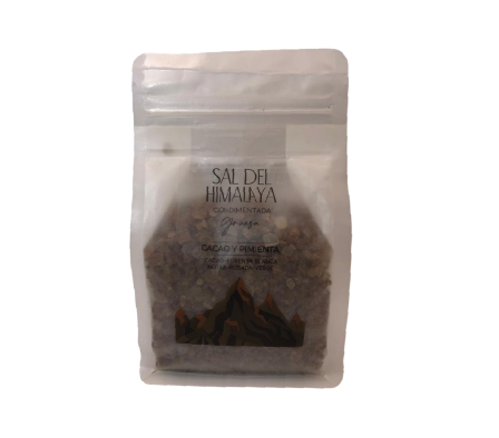 Sal Gruesa Del Himalaya Condimentada Sabor Cacao Y
