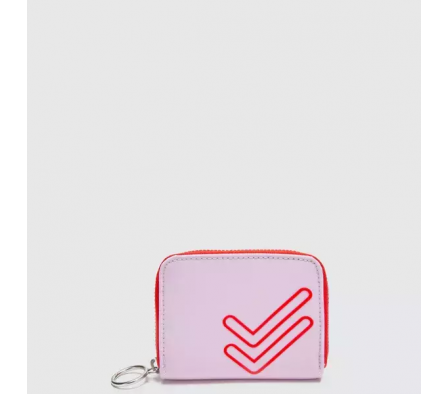 Bubba Billetera Charlotte Doble Check Lilac Mini