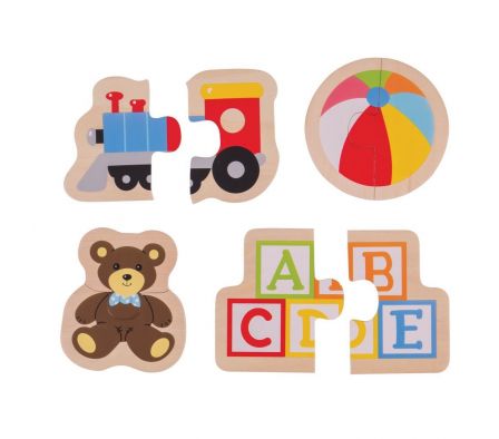 BigJigs Rompecabezas de dos Piezas (Juguetes)