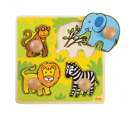 BigJigs Rompecabezas de Clavijas - Safari