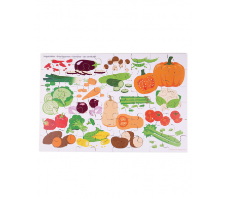 BigJigs Rompecabezas de Piso de Verduras