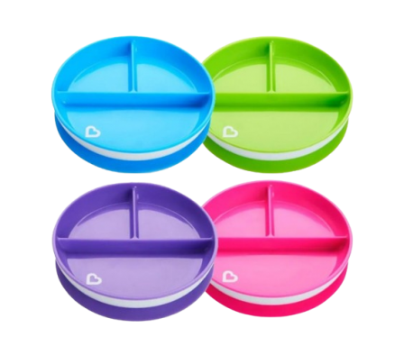 Munchkin Plato Stay Put con Divisoria y Ventosas