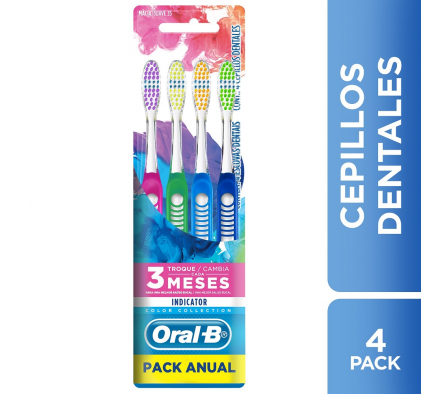 Oral B- Cepillo Dental Pack Anual 4un. 