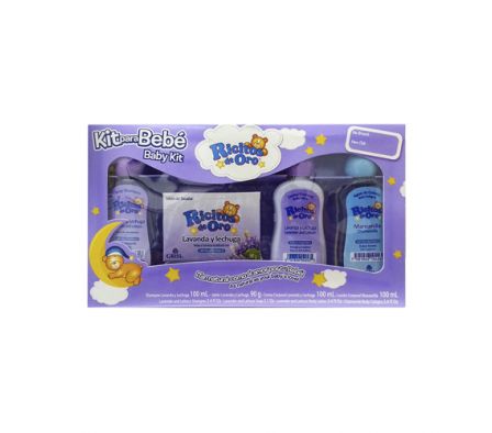 Ricitos Lavanda Y Lechuga Kit Para Bebé 4 Piezas