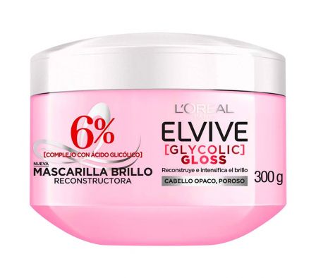 Elvive Mascarilla Reconstruc. Glycolic Gloss 300ml
