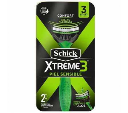 Schick Maquina de Afeitar Sensitive x 2 Unid.