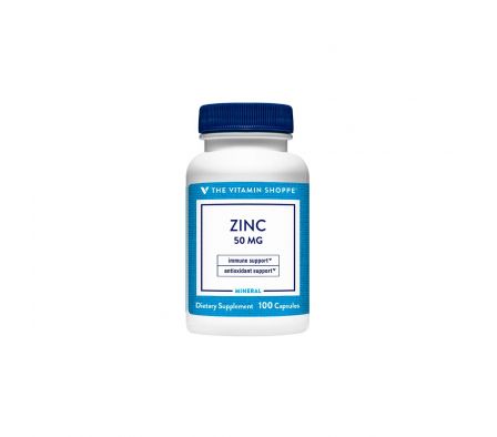 The Vitamin Shoppe Zinc 50mg 100 Cápsulas