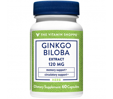 The Vitamin Shoppe Ginkgo Biloba 120MG (60 Vegetab