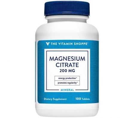 The Vitamin Shoppe Magnesium Citrate 200mg 100 Tab
