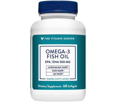 The Vitamin Shoppe Omega 3 Fish Oil 1000 mg 60 cap