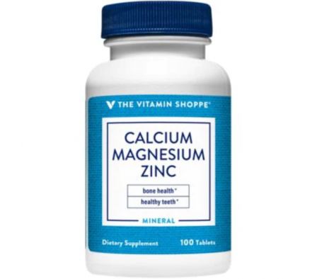 The Vitamin Shoppe Calcio Magnesio Zinc 100 Caps