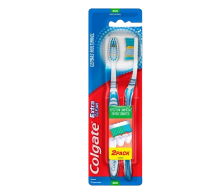 Colgate Cepillo Dental Extra Clean x2 Unid.