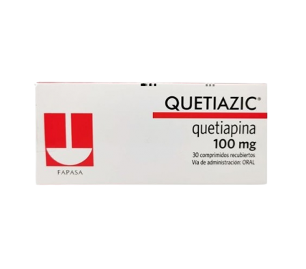 Quetiazic Quetiaoina 100mg 30 Comprimidos