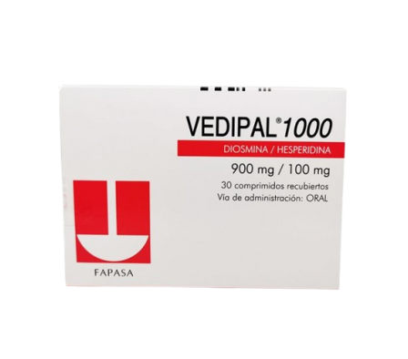 Vedipal 1000 Diosmina Hesperidina 900mg 100mg