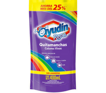 Ayudin Lavandina Ropa Color Vivo de 400 ml.