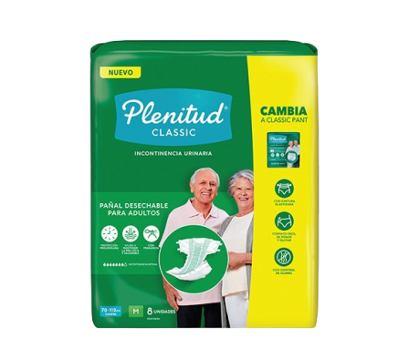Plenitud Pañal P/ Adulto M 8 Unidades 