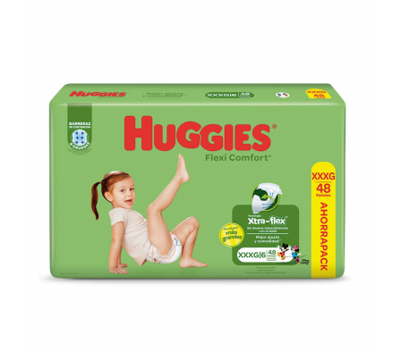 Huggies Pañal Flexi Comfort XXXG 48 unidades