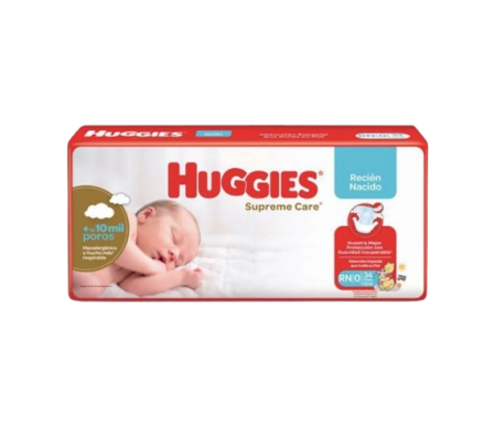 Huggies Pañal Supreme Care RN 34 Unidades