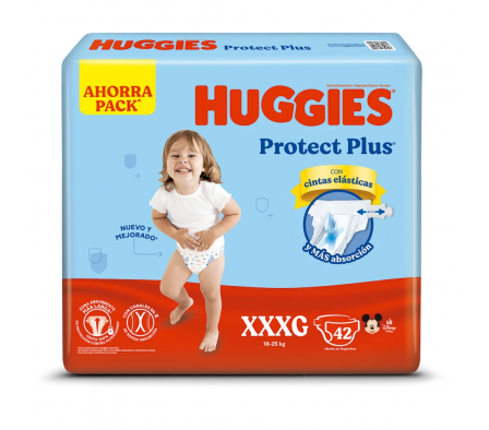 Huggies Pañal Protect Plus XXXL 42 Unidades