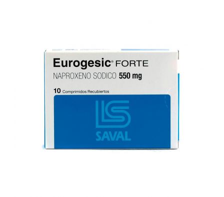 Eurogesic Forte Naproxeno Sódico 550 mg - 10 Compr