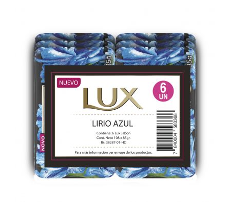 Lux Jabon en Barra Lirio Azul 85gr