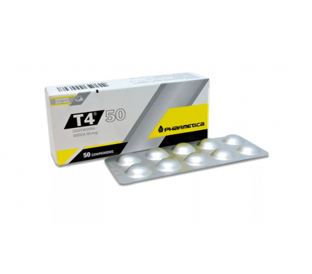 T4 Levotiroxina Sodica 50 mg 50 comprimidos