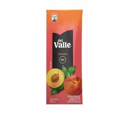 Del Valle Jugos Durazno Tetra de 200 ml.