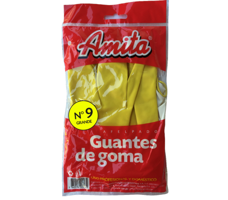 Amita Guantes de Goma No.9