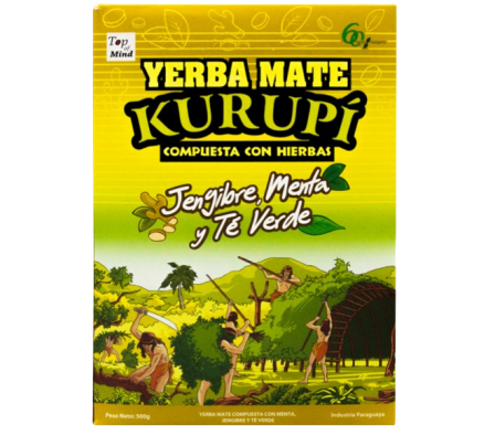 Kurupi Yerba Jengibre, Menta y te Verde 500 gr.