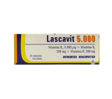 Lascavit 5000 - 20 Cápsulas