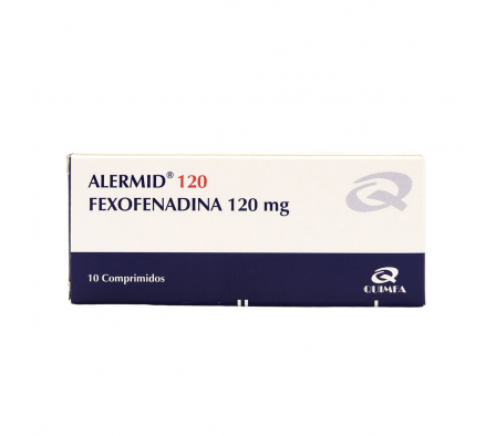 Alermid ® 120 Fexofenadina 120 mg - Caja de 10 com