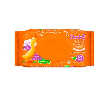 Doddy Toallitas Humedas Vitamina E 100 Unidades.
