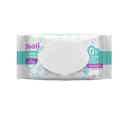 Doddy Toallitas Humedas Premium 100 Unidades.