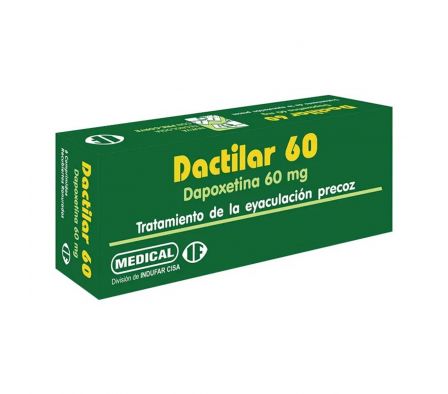 Dactilar 60 Dapoxetina 60 mg - Caja de 6 comprimid