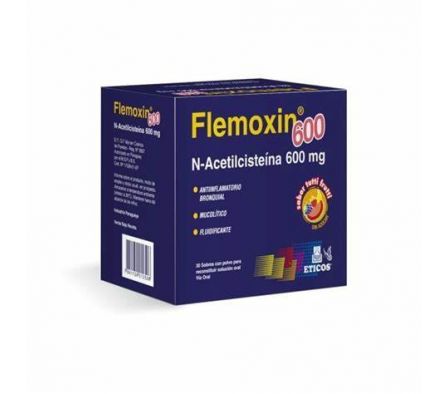 Flemoxin 600 - 10 Sobres Sabor Tutti Frutti
