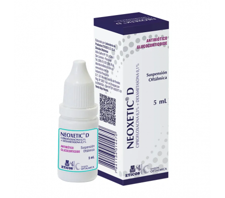 Neoxetic D Oftálmico Ciprofloxacino 0,3%+ Dexameta