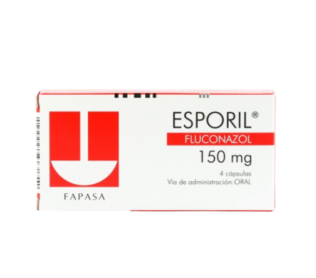 Esporil Fluconazol 150mg Caja de 4 Capsulas