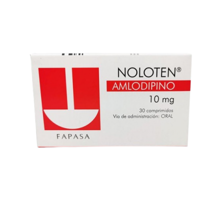 Noloten Amlodipino 10mg Caja de 30 Comprimidos