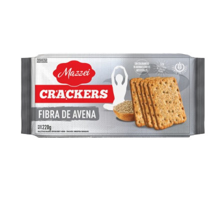 Mazzei Galletita Crackers Fibra de Avena 190gr