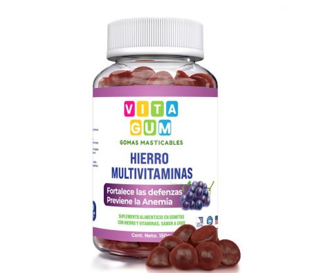 Vitagum Hierro Multivitaminas Frasco x 60 gomitas 