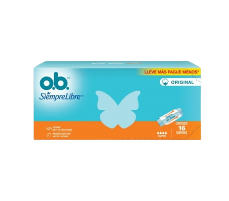 Ob Tampones Original Super 16 Unidades.