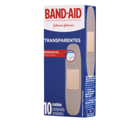 Band-Aid Curitas Transparentes 10 Unidades